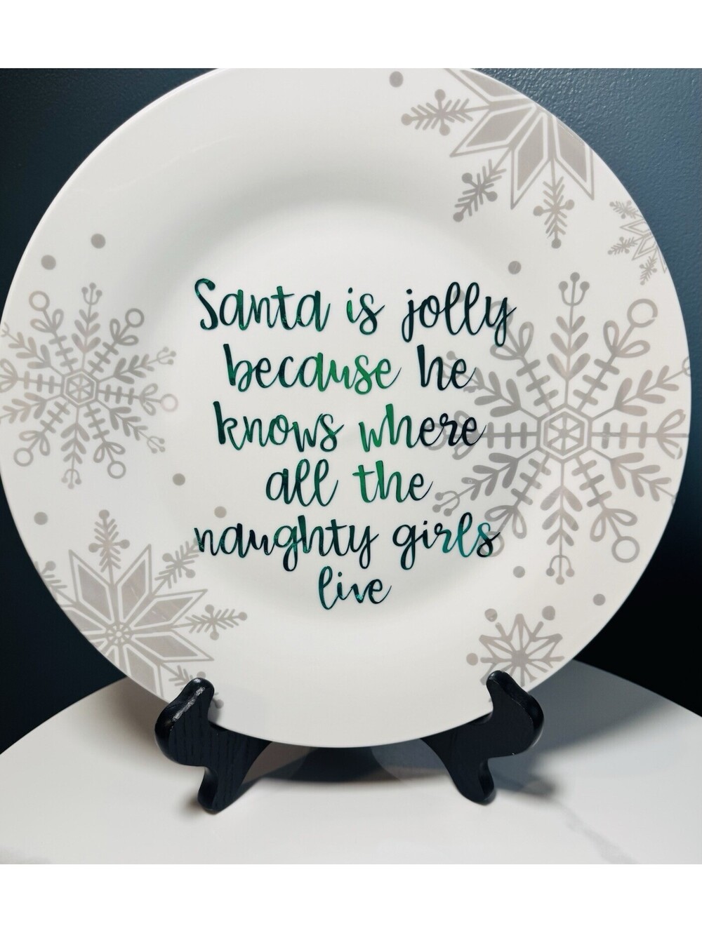 Handmade Christmas Gift Funny Humor Unique Present Antique Plate Collectable